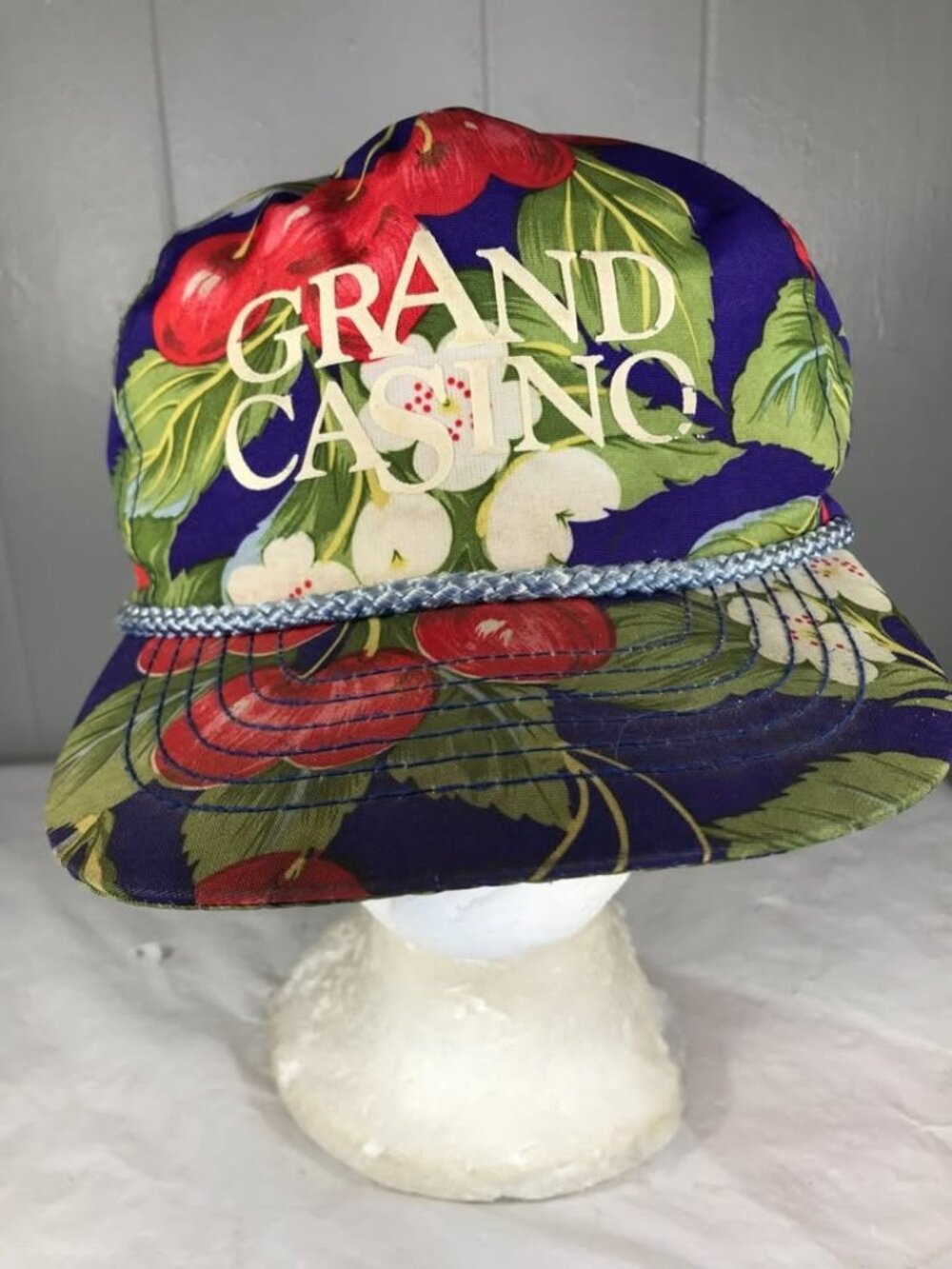 Vintage Grand Casino Gambling Floral AOP rope snapback hat cap